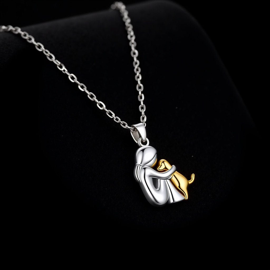 Hug Pendant Necklace with Earrings Gift