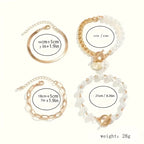 Prune | Four-Piece Gold Bracelet Set