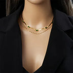 Willow | Double-Layer Gem Necklace