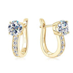 Isla | Channel Set Huggie Earrings