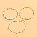Dorothée | Layered Gold Anklet Set