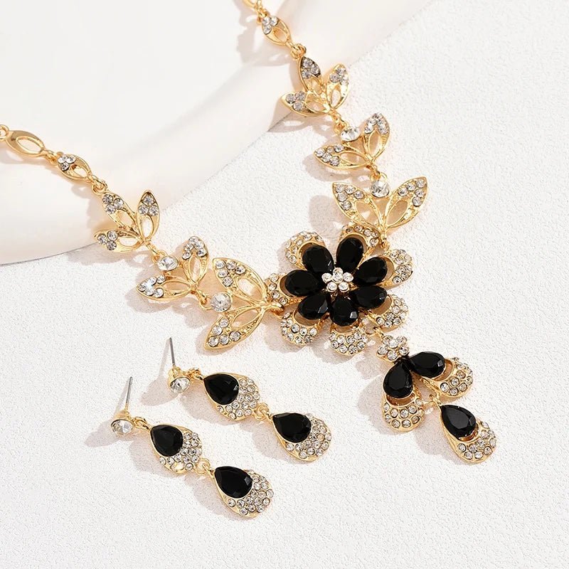 Fleura | Floral Necklace & Earring Set