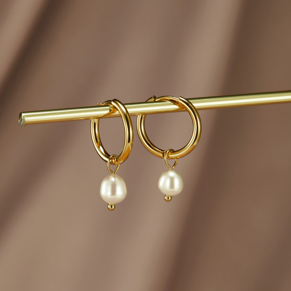 Nova | Freshwater Pearl Hoops
