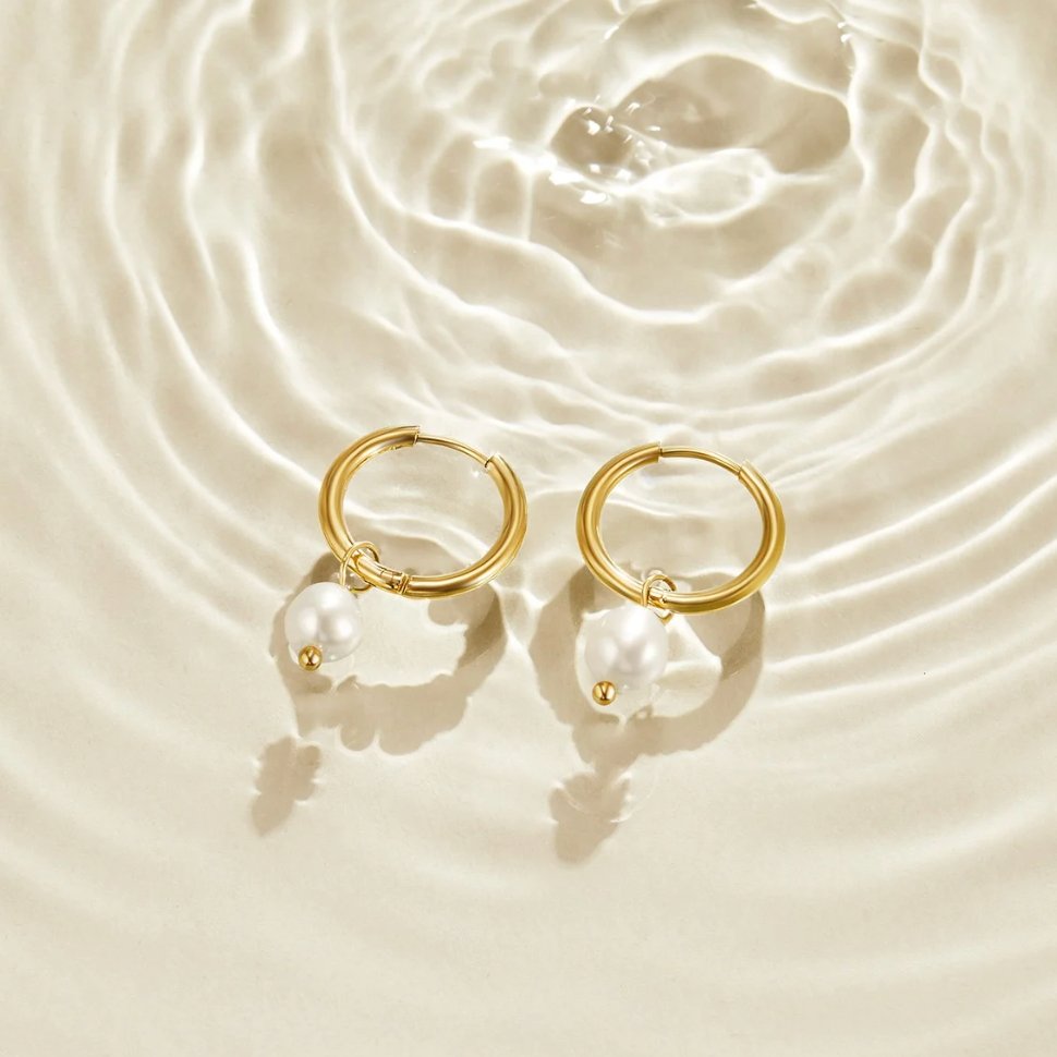 Nova | Freshwater Pearl Hoops