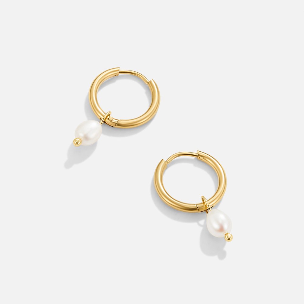 Nova | Freshwater Pearl Hoops