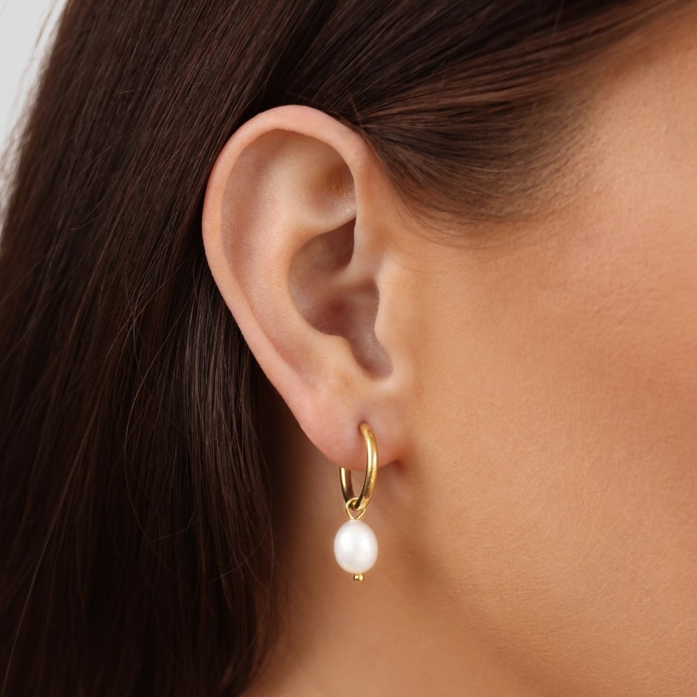 Nova | Freshwater Pearl Hoops