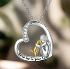Heart and Dog | Silver Necklace