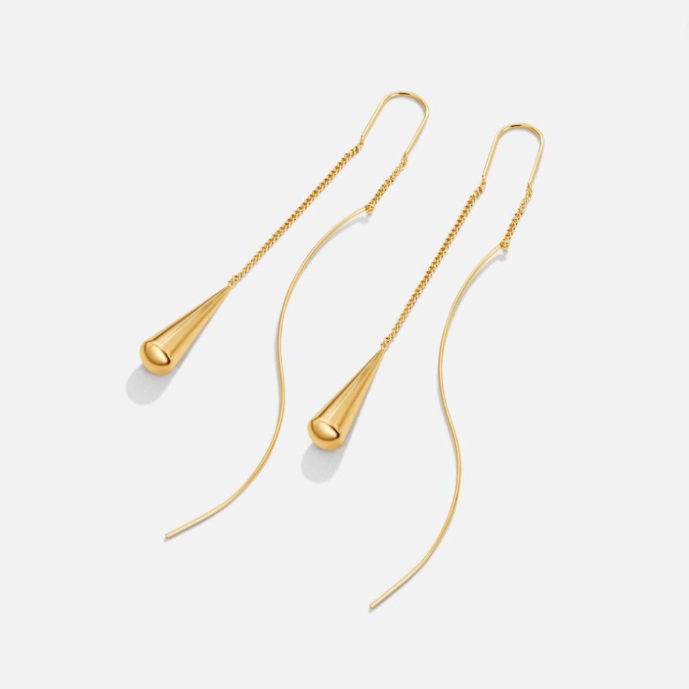Opal | Gold Teardrop Tassel Earrings