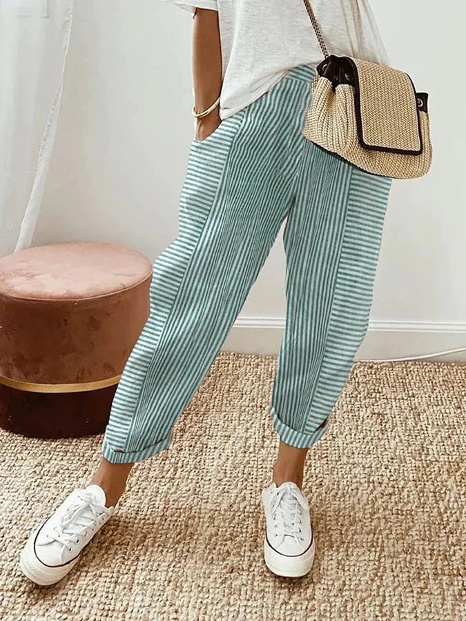 Rosie | Relaxed Striped Summer Pants