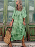 Beverley | Elegant Wide Sleeve V-Neck Dress