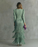 Celina | Flowy V-Neck Long Sleeve Dress