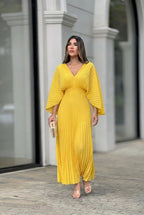 Veronica | Stylish Pleated Elegant Maxi Dress