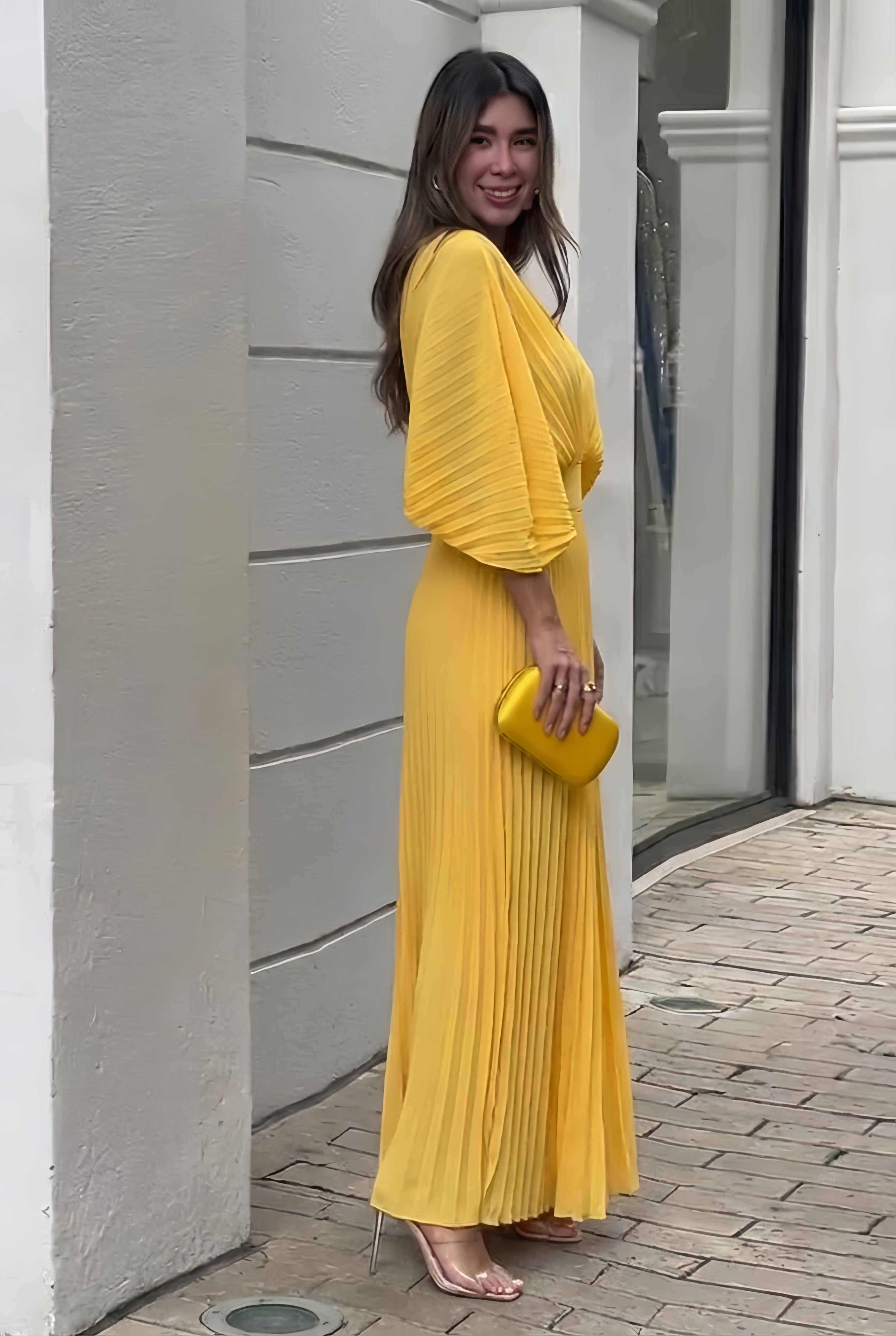 Veronica | Stylish Pleated Elegant Maxi Dress