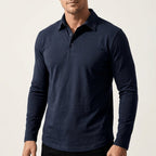 Callan | Casual Long Sleeve Collared Polo