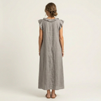 Maude | Long dress with V-neck and ruffles