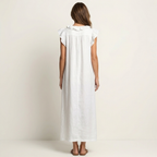 Maude | Long dress with V-neck and ruffles