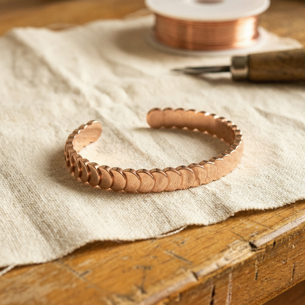 Tide | Copper Bracelet