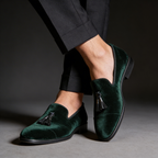 Sandro | Classic Velvet Tassel Loafers