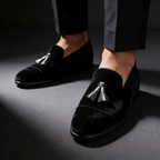 Sandro | Classic Velvet Tassel Loafers