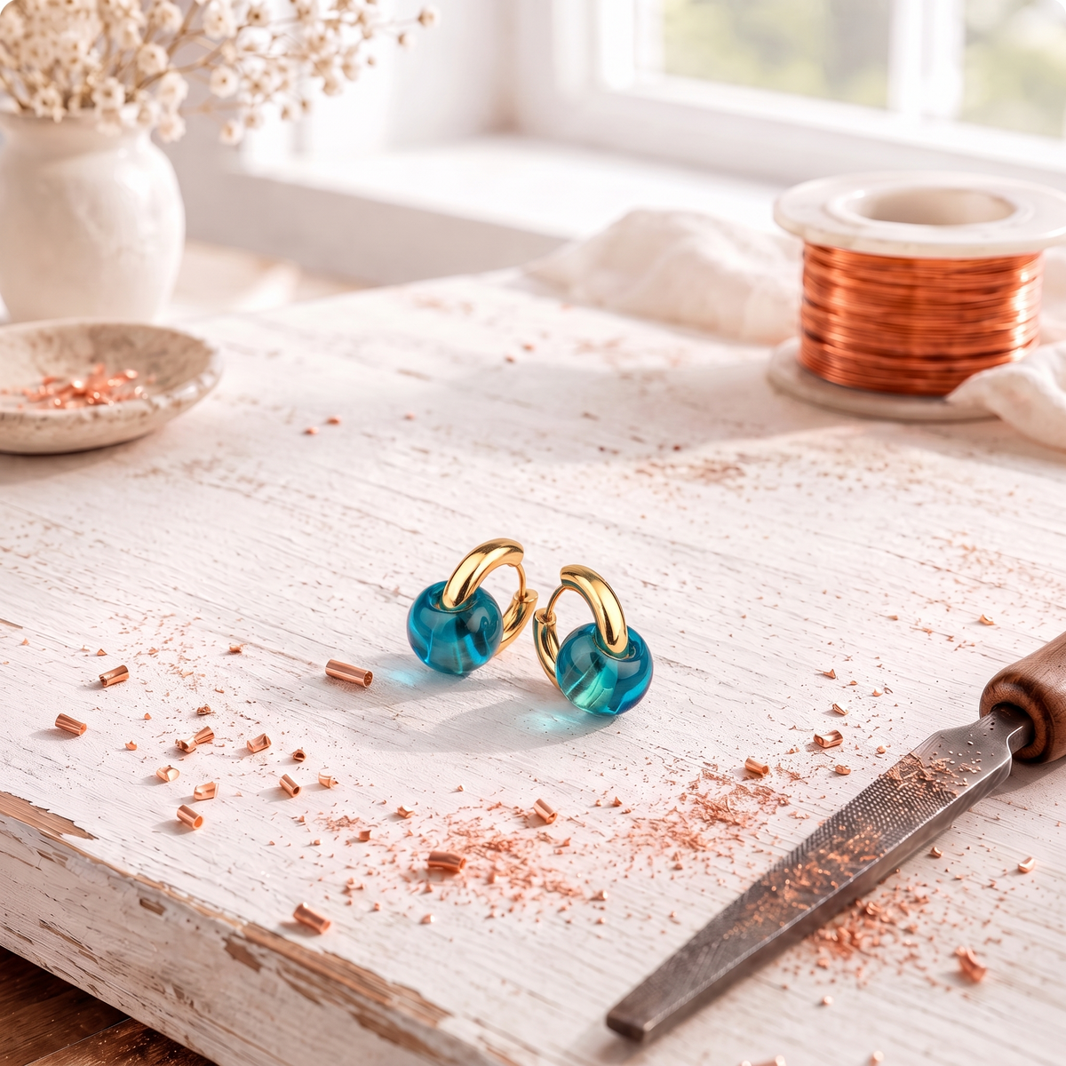 Sylvie | Prism Copper Earrings