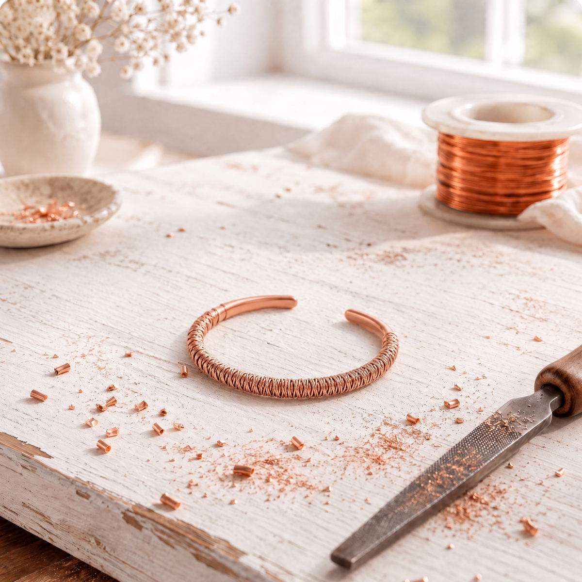 Brigitte | Willow Twist Copper Bracelet