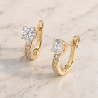 Alcina | Gold Huggie Earrings