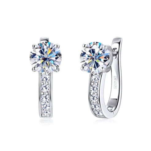 Isla | Channel Set Huggie Earrings