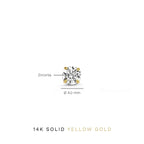 Winifred | Gold Stone Stud Earrings