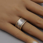 Alba | Vintage Elegant Golden and Silver Ring