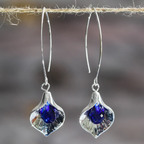 Hazel | Blue Stone Silver Earrings