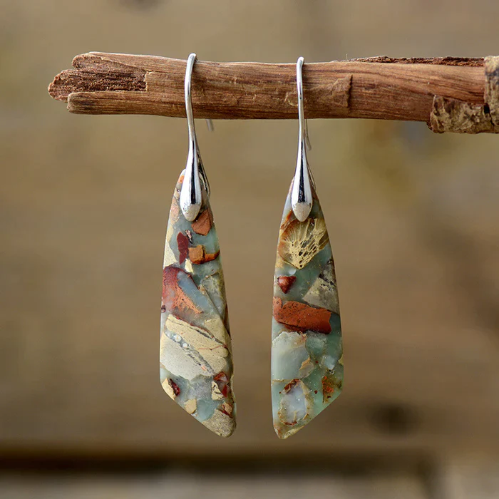 Saskia | Charm Vintage Natural Stone Earrings