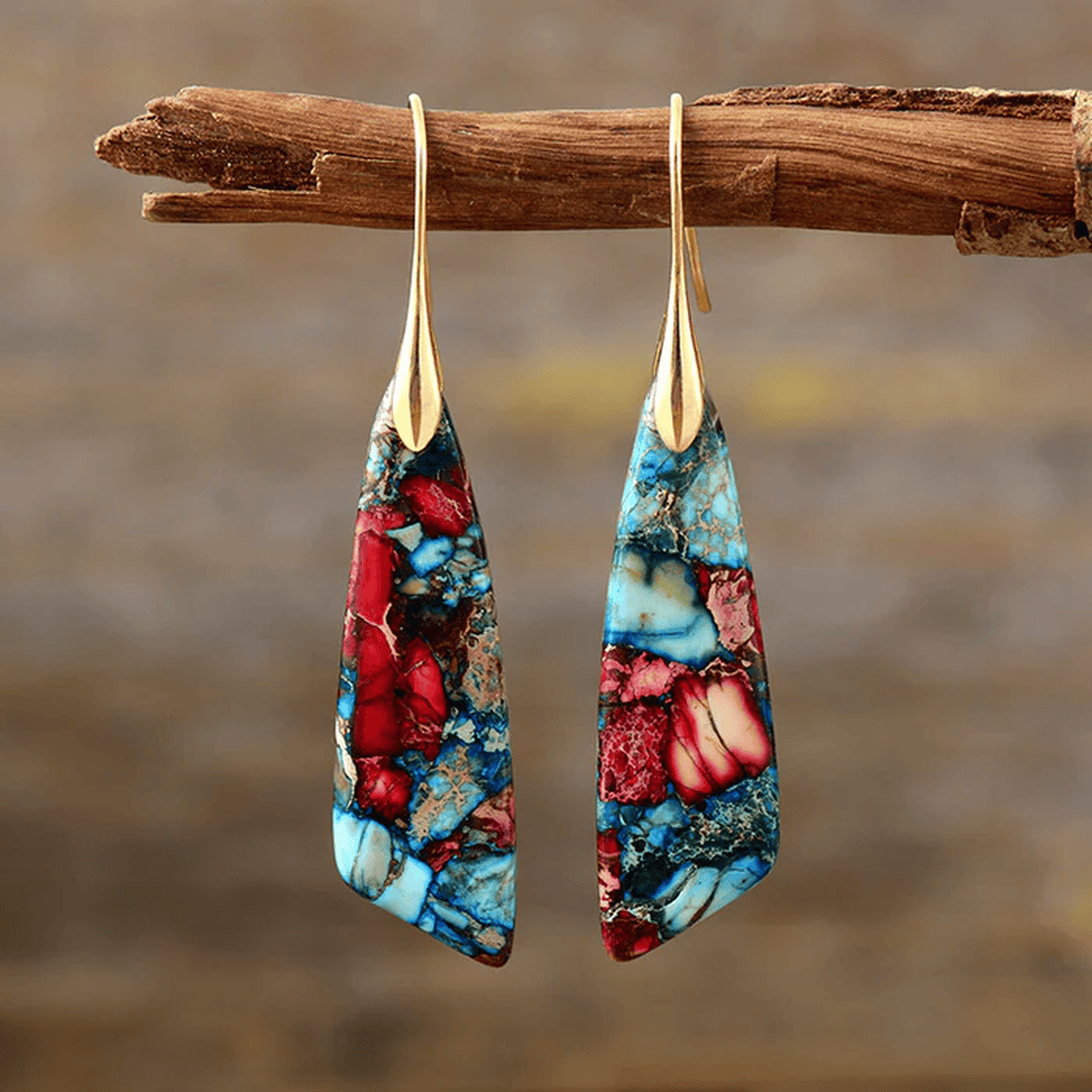 Gisele | Multicoloured Stone Earrings
