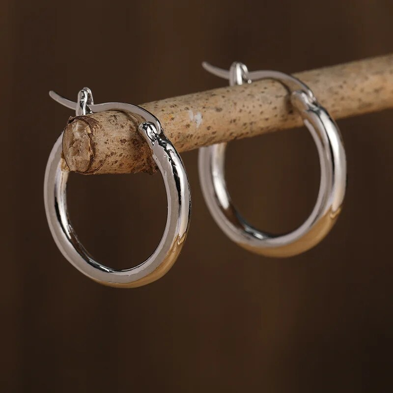 Margot | Two-Tone Hoop Earrings