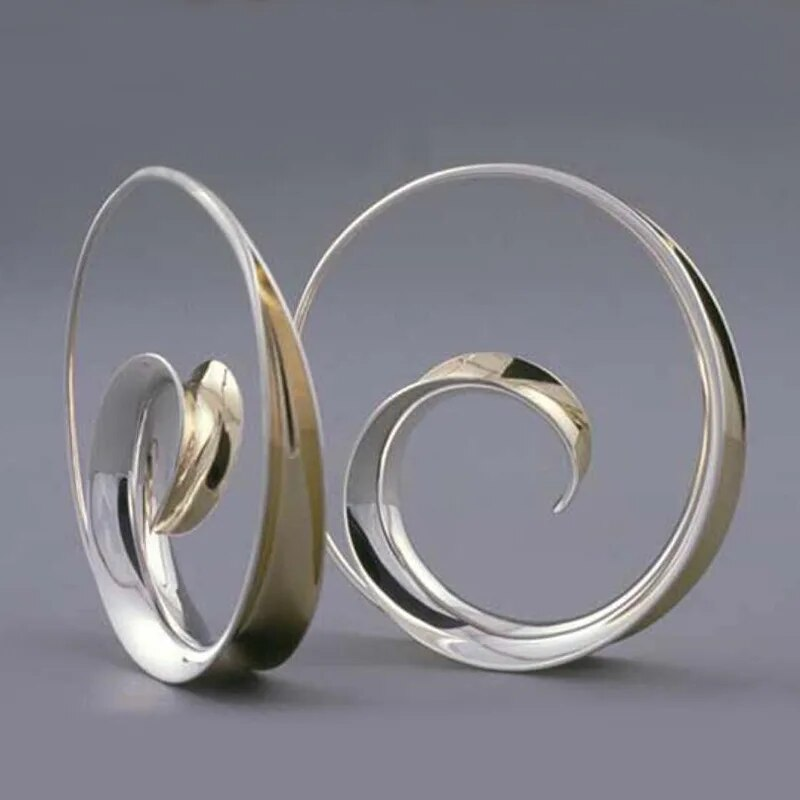 Wisteria | Vintage Spiral Wave Earrings