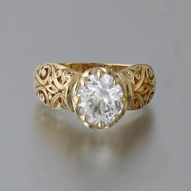 Genevieve | White Crystal Ring