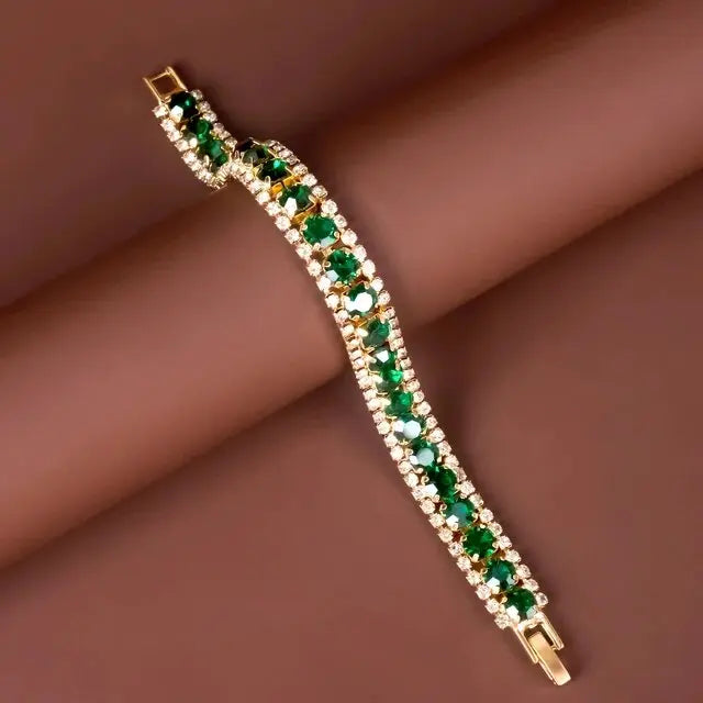 Reverie | Green and Gold Bracelet