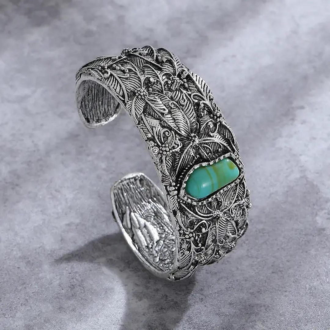Imelda | Filigree Turquoise Cuff Bracelet