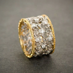 Yasmin | Silver And Gold Band Ring