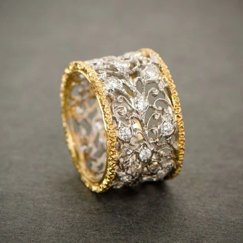 Yasmin | Silver And Gold Band Ring