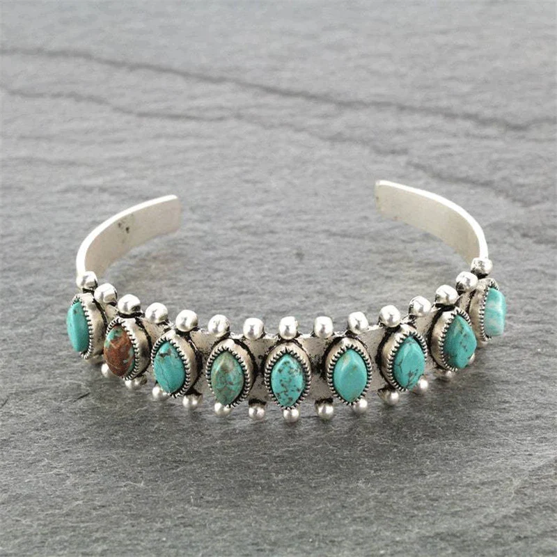 Saffron | Turquoise Stone Bracelet