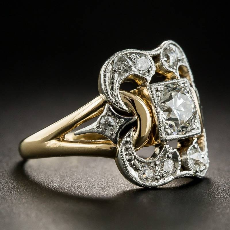 Griselda | Vintage Gold Zirconia Ring