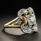 Griselda | Vintage Gold Zirconia Ring