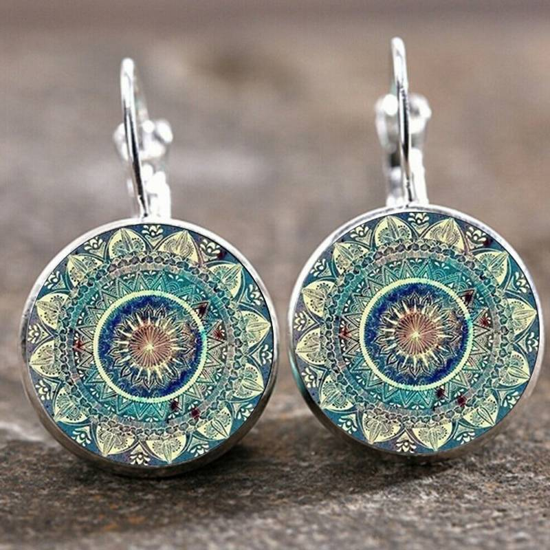 Mandala | Rounded Drop Earrings