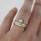 Léa | Gold Stackable Ring Set