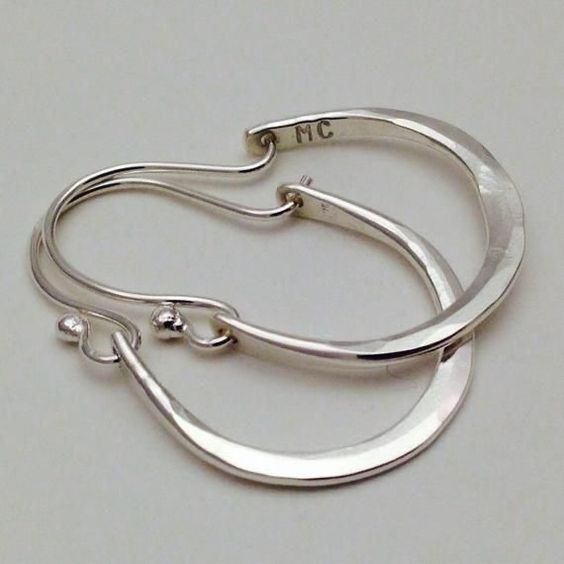 Larissa | Vintage Silver Hoop Earrings