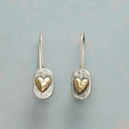 Amoret | Golden Heart Earrings