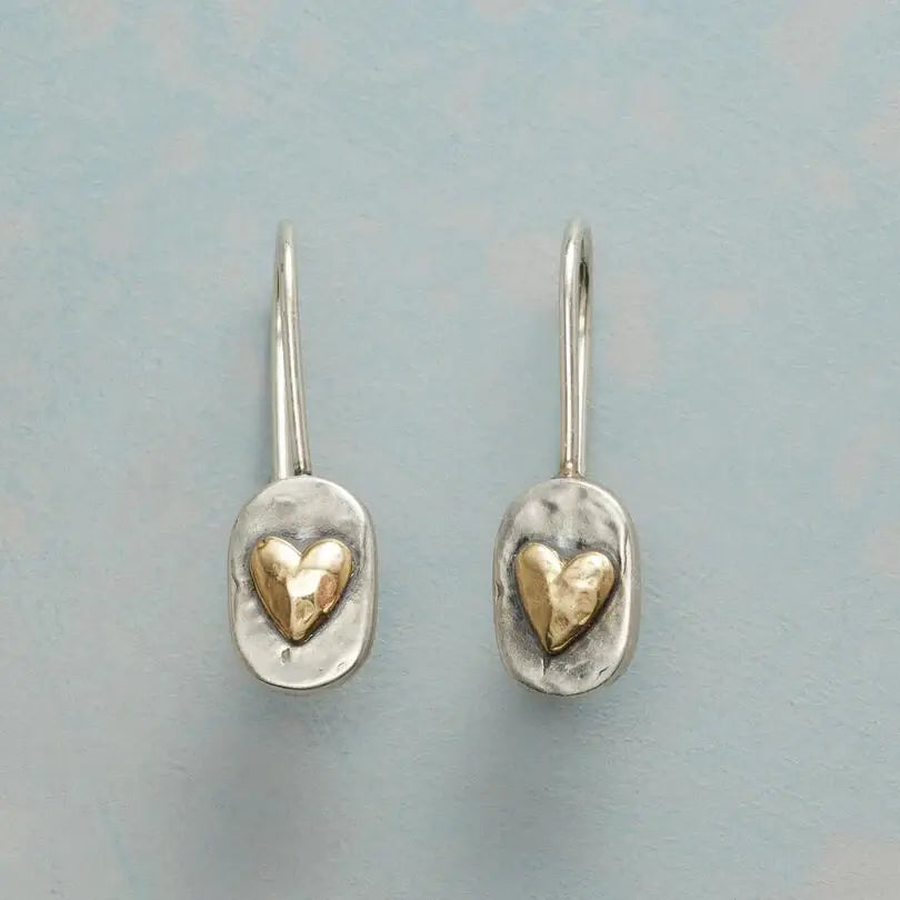 Amoret | Golden Heart Earrings