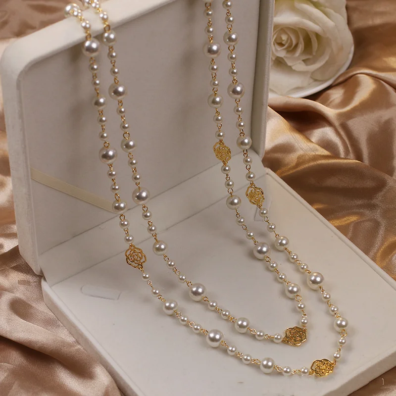 Ombeline | Gold Pearl Necklace