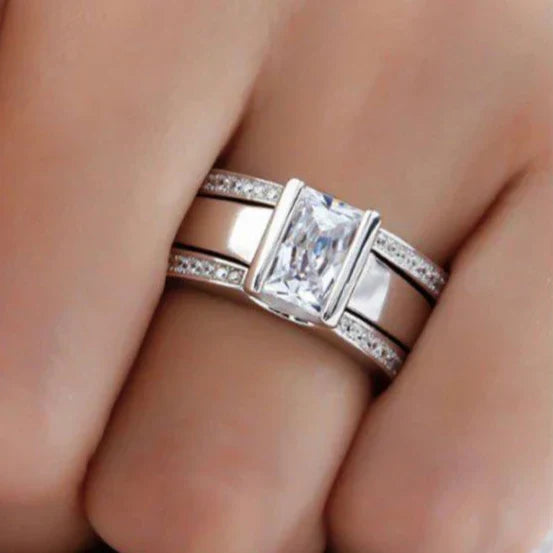 Seraphine | Antique Inlaid Glass Ring