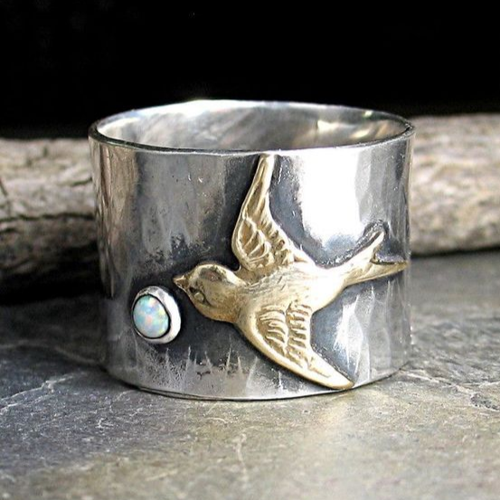 Vintage Kolibri Silver Ring